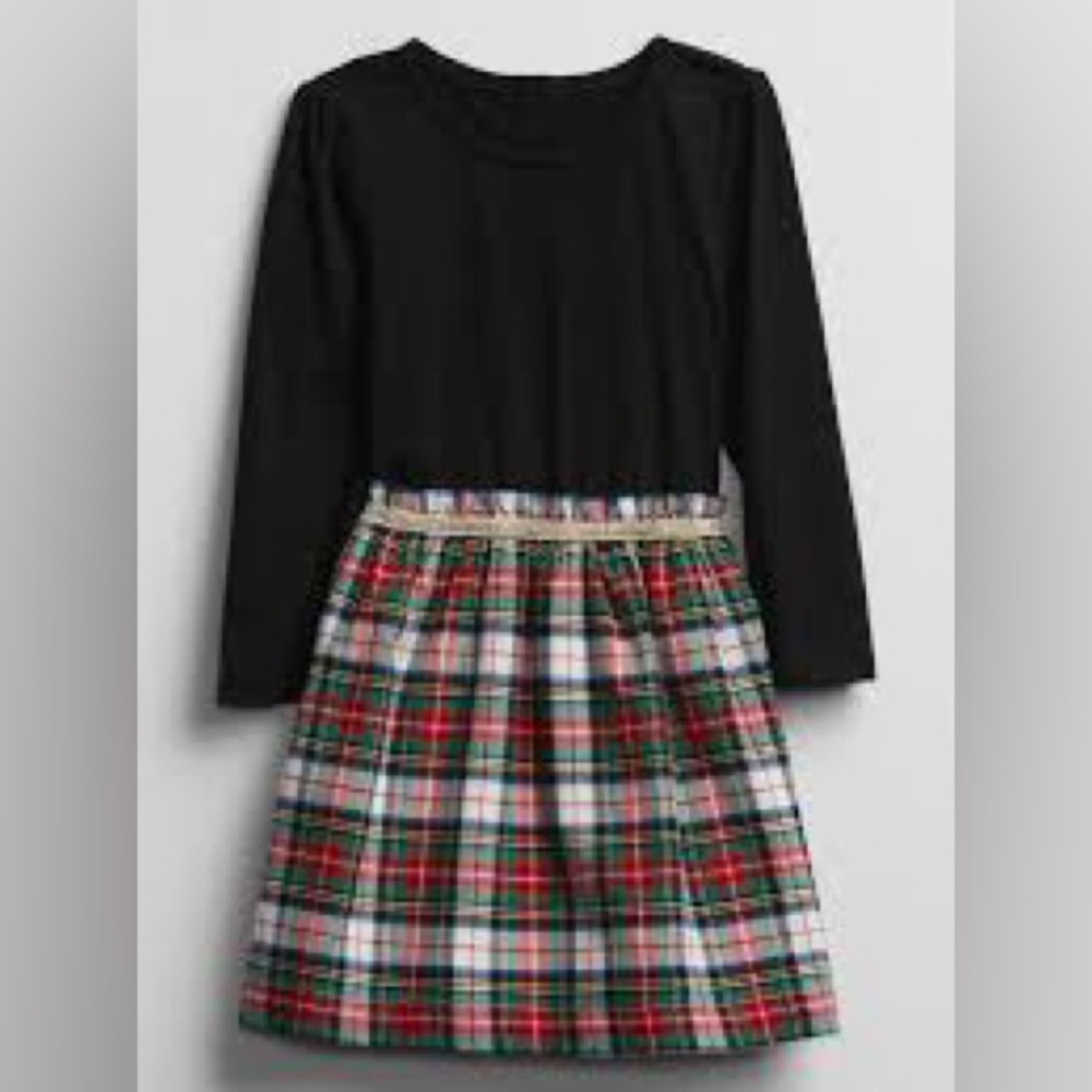 Baby Gap Black and Plaid Toddler Dress